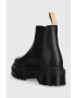 Dr. Martens Boty s gumou V 2976 Quad Mono dámské černá barva na platformě DM27560001-Black - Pepit.cz