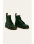 Dr. Martens Kožené workery 1460 dámské zelená barva na plochém podpatku 11822207-Green - Pepit.cz