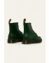 Dr. Martens Kožené workery 1460 dámské zelená barva na plochém podpatku 11822207-Green - Pepit.cz