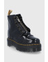 Dr. Martens Farmářky Vegan Sinclair dámské černá barva na platformě 26410001-Black.Oxfo - Pepit.cz