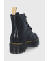 Dr. Martens Farmářky Vegan Sinclair dámské černá barva na platformě 26410001-Black.Oxfo - Pepit.cz