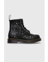 Dr. Martens Kožené workery 1460 Cosmic dámské černá barva na plochém podpatku - Pepit.cz