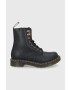 Dr. Martens Kožené workery dámské černá barva na plochém podpatku 26874001-Black.Wana - Pepit.cz