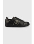 EA7 Emporio Armani Kožené sneakers boty Classic Perf černá barva - Pepit.cz