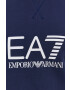 EA7 Emporio Armani Mikina dámská tmavomodrá barva s potiskem - Pepit.cz