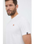 Ellesse Bavlněné tričko černá barva s potiskem SHR17639-WHITE - Pepit.cz