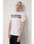 Ellesse Bavlněné tričko bílá barva s potiskem SHM13822-WHITE - Pepit.cz