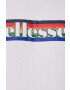 Ellesse Bavlněné tričko bílá barva s potiskem SHM13822-WHITE - Pepit.cz