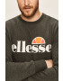 Ellesse Mikina pánská šedá barva vzorovaná SHC07930-DARKGREYMA - Pepit.cz