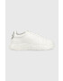 Emporio Armani Kožené sneakers boty bílá barva X4X609 XN734 S437 - Pepit.cz