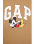 Gap Mikina x Disney dámská hnědá barva s potiskem - Pepit.cz