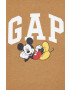 Gap Mikina x Disney pánská hnědá barva s kapucí s potiskem - Pepit.cz