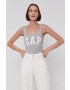 Gap Top (2-pack) dámský šedá barva - Pepit.cz