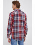 Guess Košile pánské červená barva regular s límečkem button-down - Pepit.cz