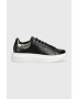 Guess Kožené sneakers boty VIBO bílá barva FL7VIB LEA12 - Pepit.cz