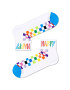 Happy Socks Ponožky Rainbow Check 1/4 Crew - Pepit.cz