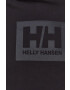 Helly Hansen Bavlněná mikina černá barva s kapucí s potiskem - Pepit.cz