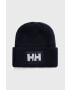 Helly Hansen Čepice HH BOX BEANIE tmavomodrá barva z husté pleteniny 53648 - Pepit.cz