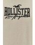 Hollister Co. Bavlněné tričko červená barva - Pepit.cz