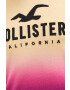 Hollister Co. Bavlněné tričko žlutá barva - Pepit.cz