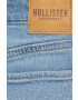 Hollister Co. Džínové šortky dámské hladké high waist - Pepit.cz