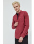 Hollister Co. Košile pánská růžová barva regular s límečkem button-down - Pepit.cz