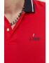 Jack & Jones Bavlněné polo tričko JJEJOE červená barva s potiskem 12221190 - Pepit.cz