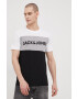 Jack & Jones Bavlněné tričko bílá barva s potiskem - Pepit.cz