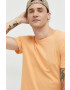 Jack & Jones Bavlněné tričko JJEORGANIC oranžová barva 12156101 - Pepit.cz