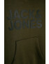 Jack & Jones Mikina šedá barva s potiskem - Pepit.cz