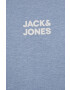 Jack & Jones Mikina pánská fialová barva s potiskem - Pepit.cz