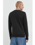 Jack & Jones Mikina JCOBLUR PANEL SWEAT CREW NECK FST pánská černá barva s potiskem 12225433 - Pepit.cz