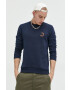 Jack & Jones Mikina JCOBLUR PANEL SWEAT CREW NECK FST pánská tmavomodrá barva s potiskem 12225433 - Pepit.cz