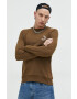 Jack & Jones Mikina JCOBLUR PANEL SWEAT CREW NECK FST pánská zelená barva s potiskem 12225433 - Pepit.cz