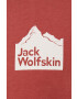 Jack Wolfskin Bavlněné tričko 10 vínová barva - Pepit.cz