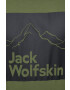 Jack Wolfskin Bavlněné tričko zelená barva - Pepit.cz