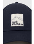 Jack Wolfskin Kšiltovka Brand tmavomodrá barva s potiskem - Pepit.cz