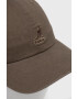 Kangol Bavlněná čepice zelená barva s aplikací K5165HT.SM094-SM094 - Pepit.cz