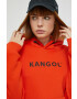 Kangol Mikina unisex oranžová barva s kapucí s potiskem - Pepit.cz