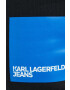 Karl Lagerfeld Jeans Tepláky černá barva s potiskem - Pepit.cz