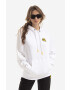 Karl Lagerfeld Mikina Unisex Smiley Hoodie dámská černá barva s kapucí s aplikací - Pepit.cz