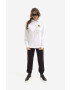 Karl Lagerfeld Mikina Unisex Smiley Hoodie dámská černá barva s kapucí s aplikací - Pepit.cz