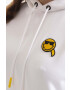 Karl Lagerfeld Mikina Unisex Smiley Hoodie dámská černá barva s kapucí s aplikací - Pepit.cz