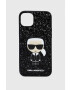 Karl Lagerfeld Obal na telefon Iphone 14 Plus 67" černá barva - Pepit.cz