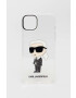 Karl Lagerfeld Obal na telefon iPhone 14 Plus 67" pruhledná barva - Pepit.cz