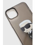 Karl Lagerfeld Obal na telefon iPhone 14 Plus 67'' černá barva - Pepit.cz