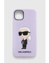 Karl Lagerfeld Obal na telefon iPhone 14 Plus 67" fialová barva - Pepit.cz