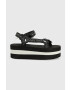 Karl Lagerfeld Sandály Velocita Hi Wedge VELOCITA HI WEDGE dámské černá barva na platformě KL82900 - Pepit.cz