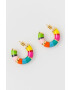 Kat Maconie Náušnice Candy Cane Stud Medium Hoop Earrings - Pepit.cz