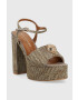 Kurt Geiger London Sandály Kensington Platform zlatá barva 9798840609 - Pepit.cz